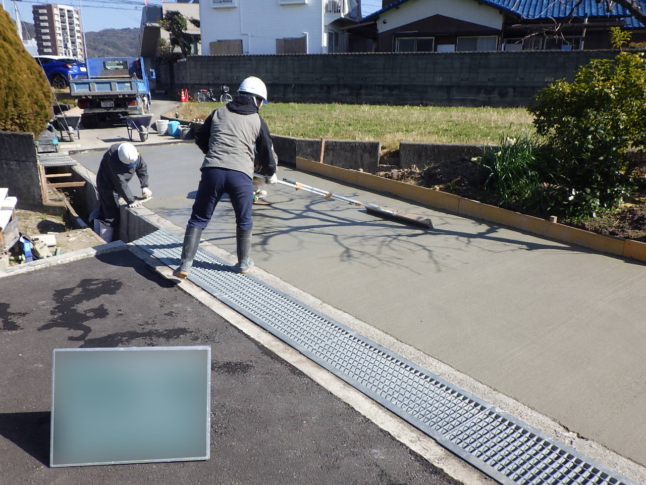 コンクリート舗装 施工状況2