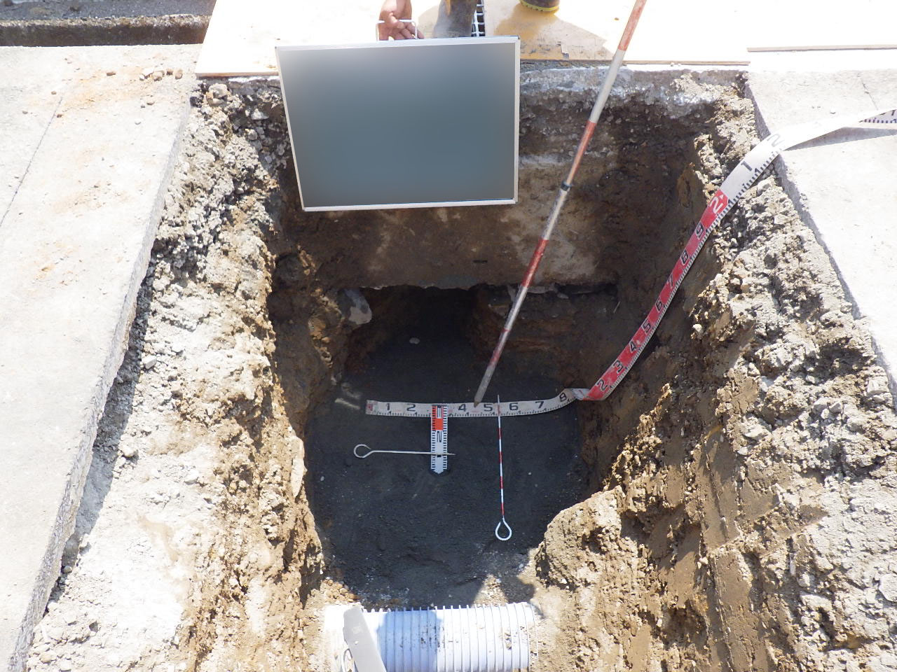 下水工事　施工状況１